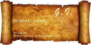 Grafel Ivonn névjegykártya